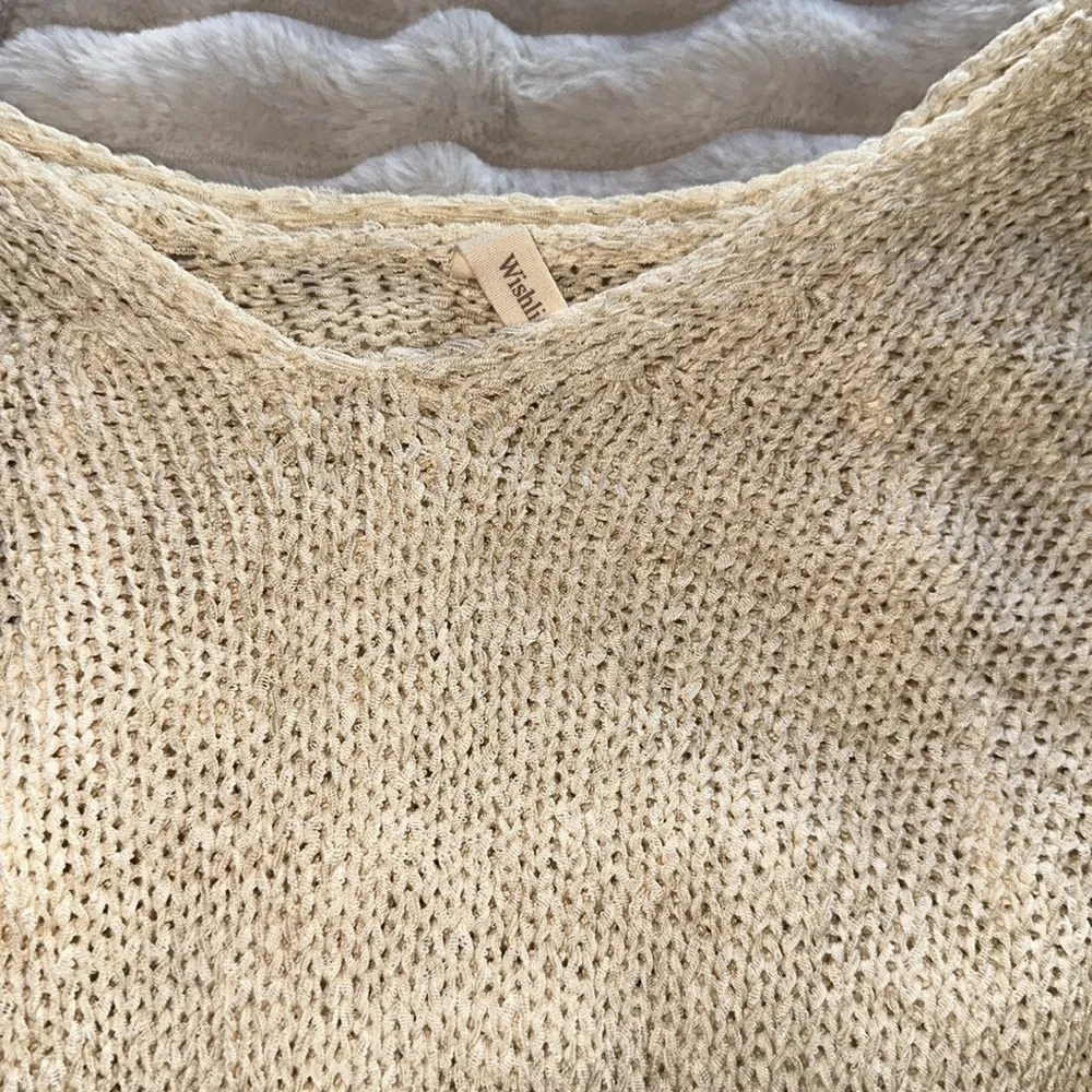 M/L cream sweater over sized.
